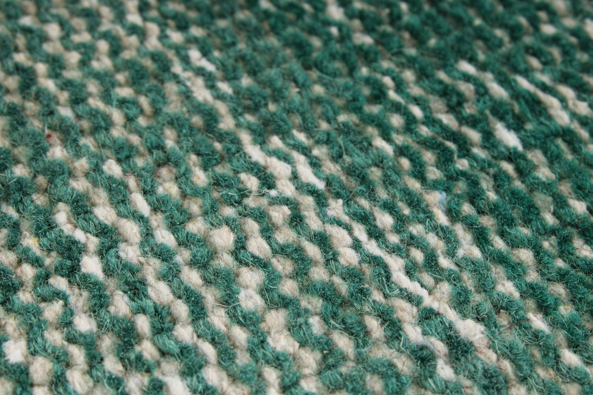 7x10 Turquoıse and Ivory Turkish Anatolian Rug