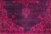 7x10 Magenta and Purple Kazak Tribal Rug