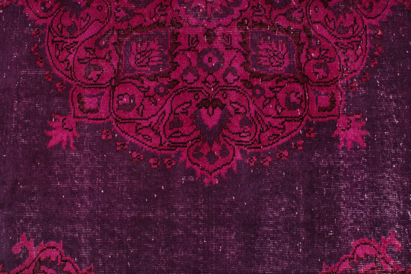 7x10 Magenta and Purple Kazak Tribal Rug