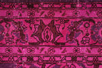 7x10 Magenta and Purple Kazak Tribal Rug