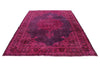 7x10 Magenta and Purple Kazak Tribal Rug