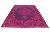 7x10 Magenta and Purple Kazak Tribal Rug