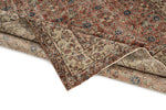 7x10 Rust and Ivory Turkish Anatolian Rug