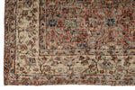 7x10 Rust and Ivory Turkish Anatolian Rug