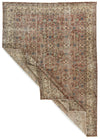 7x10 Rust and Ivory Turkish Anatolian Rug