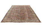 7x10 Rust and Ivory Turkish Anatolian Rug