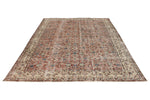 7x10 Rust and Ivory Turkish Anatolian Rug