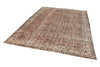 7x10 Rust and Ivory Turkish Anatolian Rug