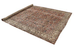 7x10 Rust and Ivory Turkish Anatolian Rug