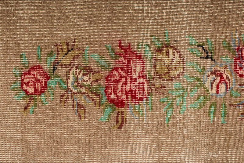 6x10 Light Brown and Red Turkish Anatolian Rug