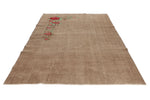 6x10 Light Brown and Red Turkish Anatolian Rug