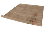 6x10 Light Brown and Red Turkish Anatolian Rug