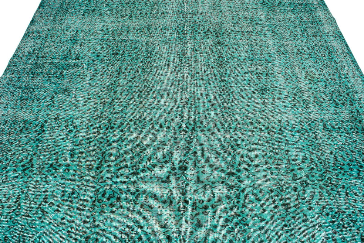 7x11 Blue and Turquoıse Turkish Anatolian Rug