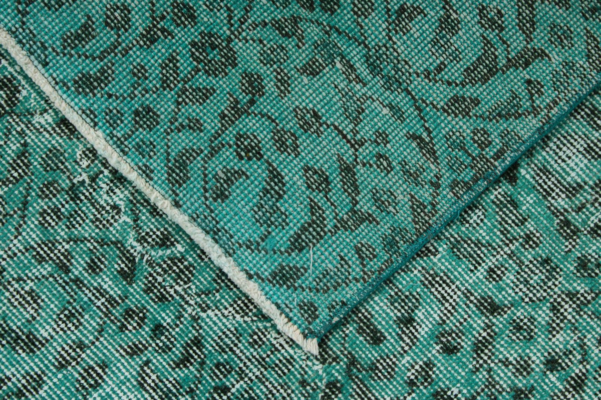 7x11 Blue and Turquoıse Turkish Anatolian Rug