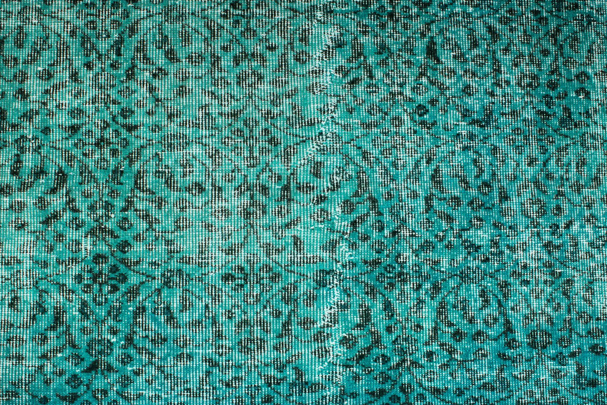 7x11 Blue and Turquoıse Turkish Anatolian Rug