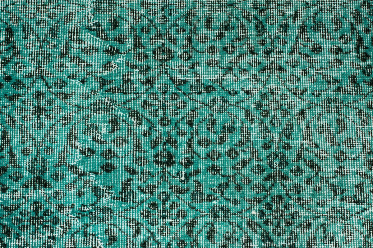 7x11 Blue and Turquoıse Turkish Anatolian Rug