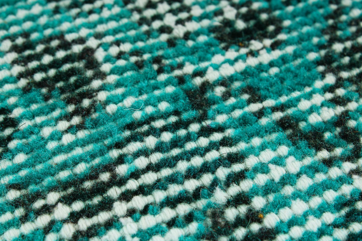 7x11 Blue and Turquoıse Turkish Anatolian Rug