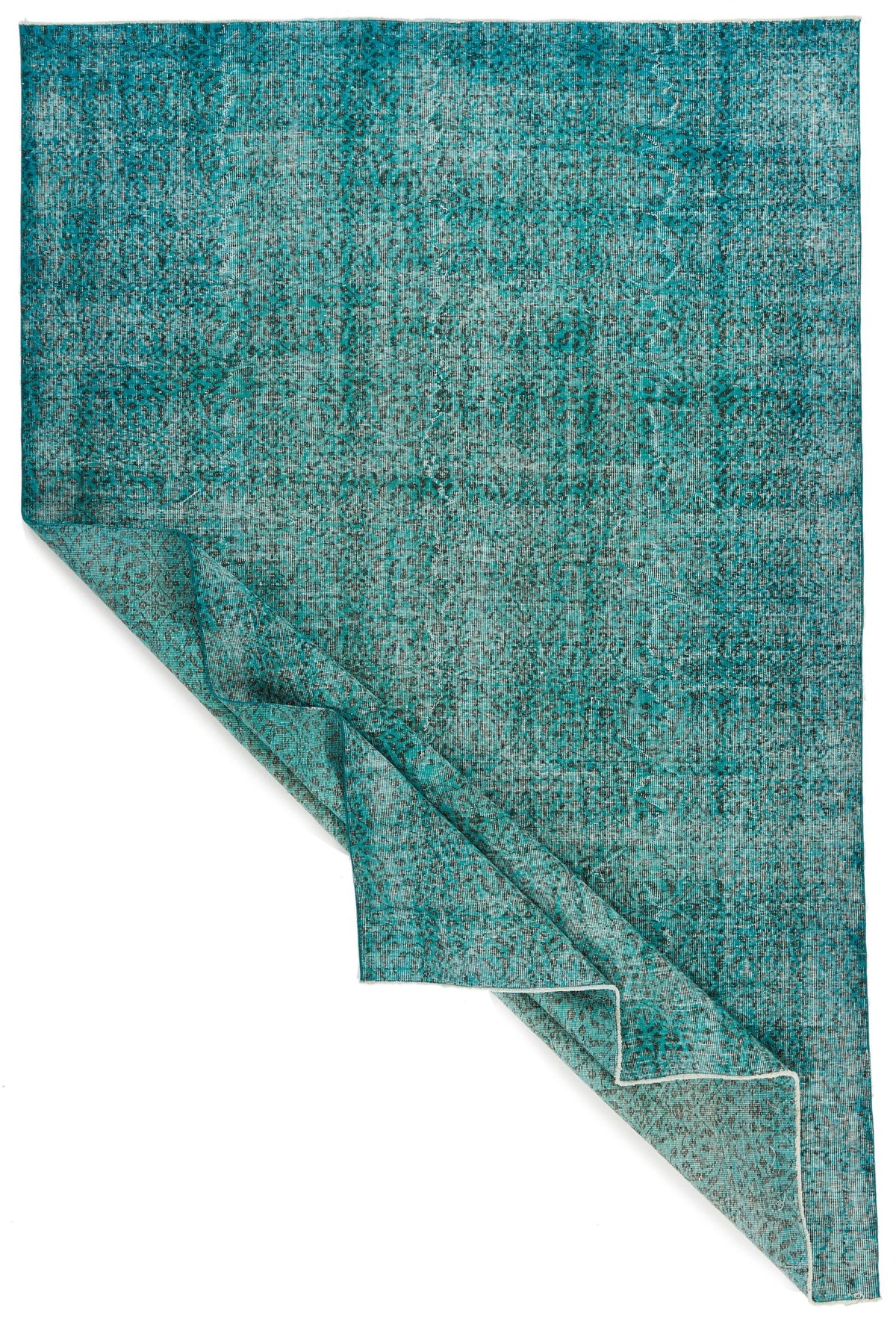 7x11 Blue and Turquoıse Turkish Anatolian Rug