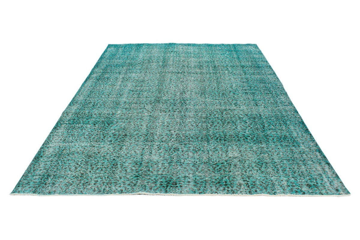 7x11 Blue and Turquoıse Turkish Anatolian Rug