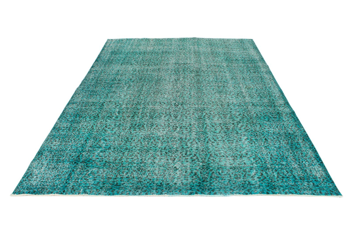 7x11 Blue and Turquoıse Turkish Anatolian Rug