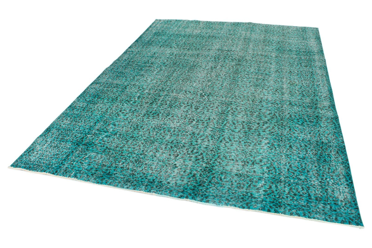 7x11 Blue and Turquoıse Turkish Anatolian Rug