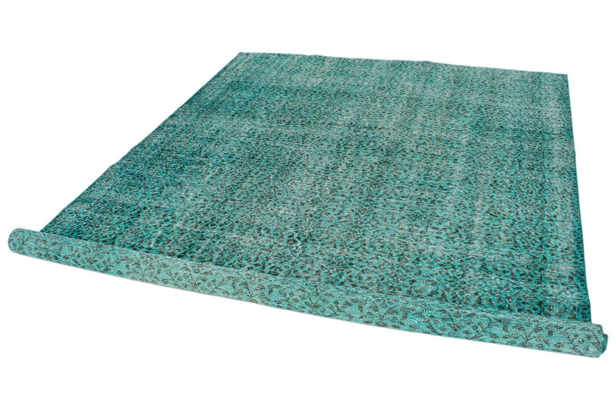 7x11 Blue and Turquoıse Turkish Anatolian Rug