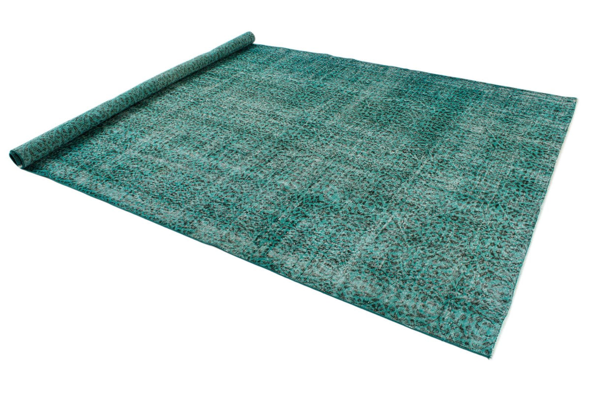 7x11 Blue and Turquoıse Turkish Anatolian Rug
