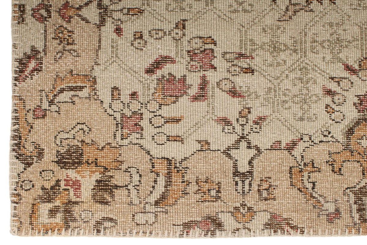 6x10 Light Brown and Brown Turkish Anatolian Rug