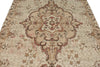 6x10 Light Brown and Brown Turkish Anatolian Rug