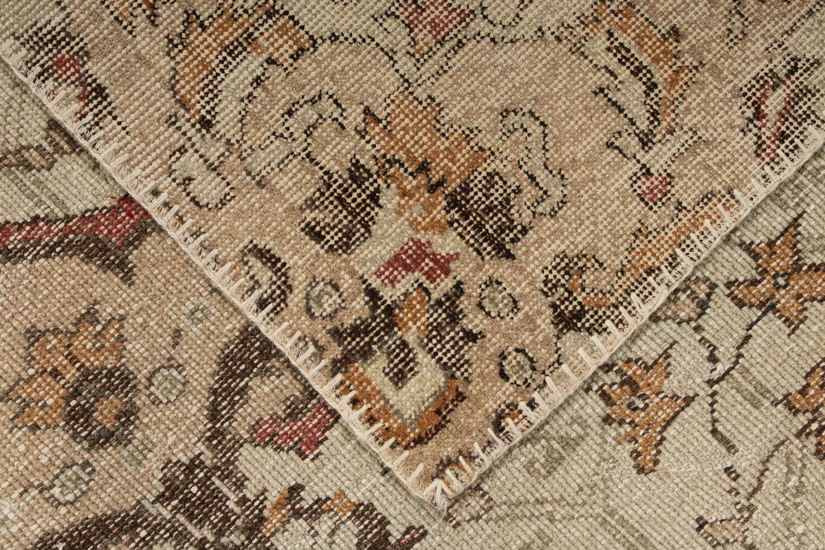 6x10 Light Brown and Brown Turkish Anatolian Rug