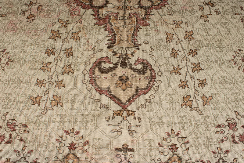 6x10 Light Brown and Brown Turkish Anatolian Rug