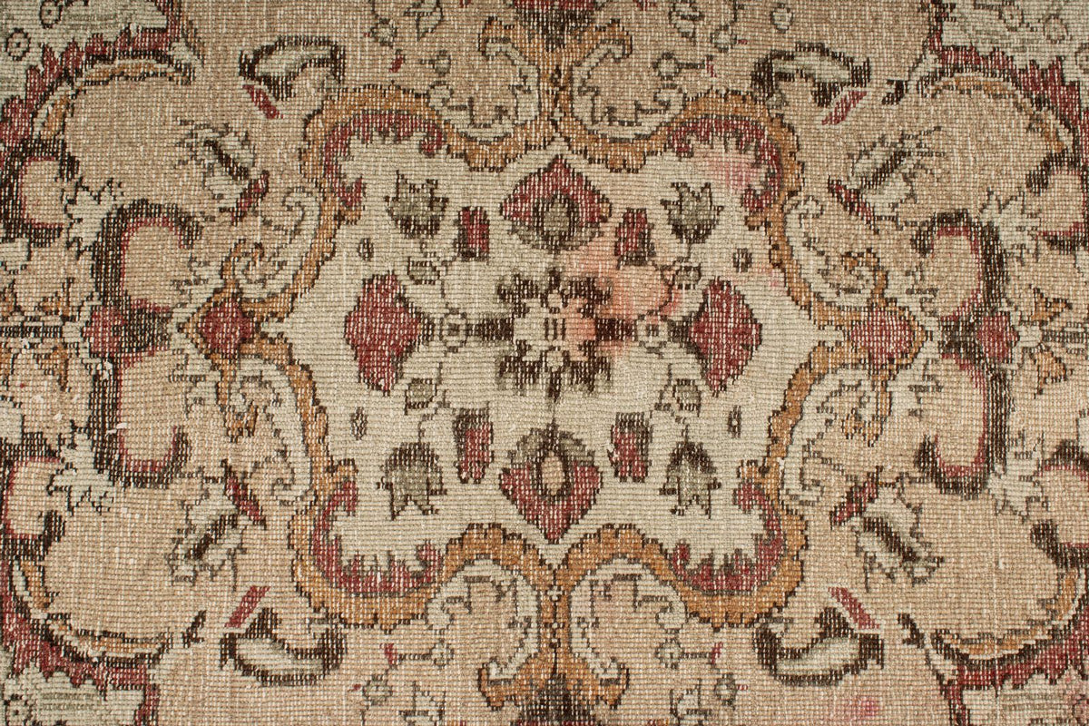 6x10 Light Brown and Brown Turkish Anatolian Rug