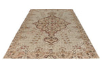 6x10 Light Brown and Brown Turkish Anatolian Rug