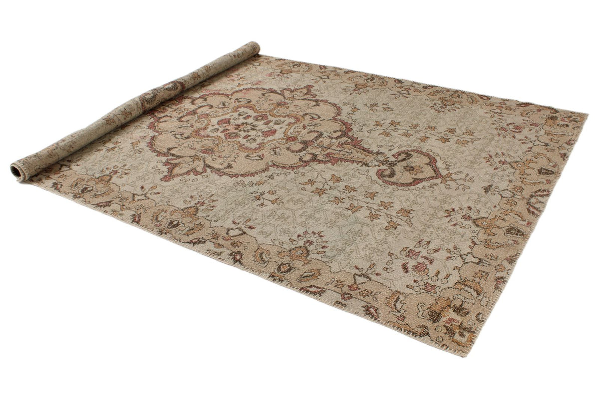 6x10 Light Brown and Brown Turkish Anatolian Rug