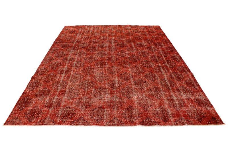 7x10 Orange and Brown Turkish Anatolian Rug