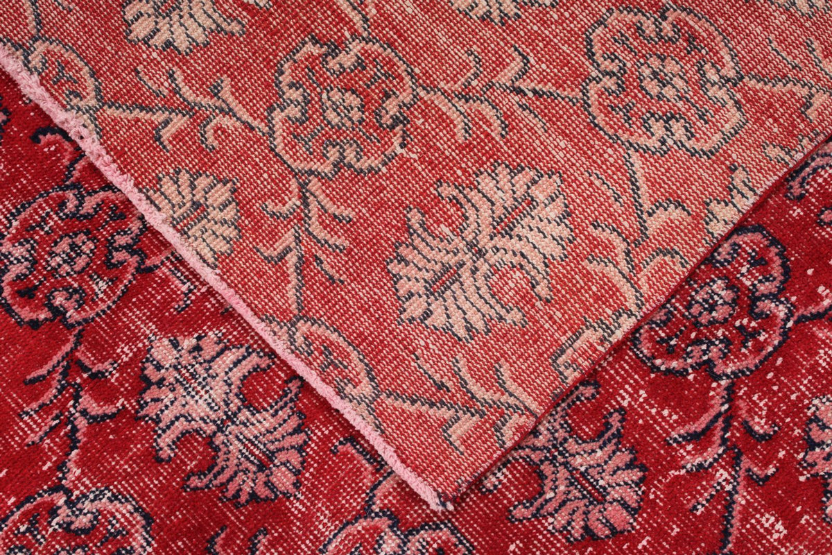 6x11 Red and Multicolor Turkish Anatolian Rug