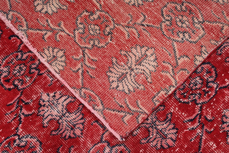 6x11 Red and Multicolor Turkish Anatolian Rug
