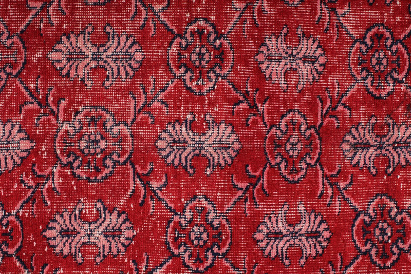 6x11 Red and Multicolor Turkish Anatolian Rug