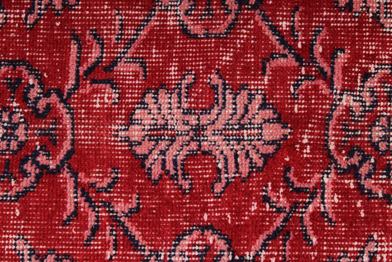 6x11 Red and Multicolor Turkish Anatolian Rug