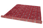 6x11 Red and Multicolor Turkish Anatolian Rug