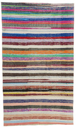 6x10 Multicolor Turkish Tribal Rug