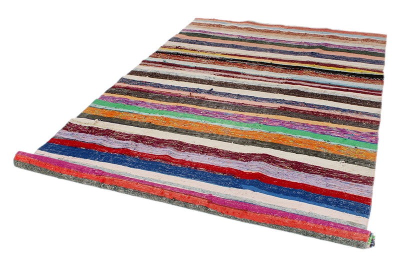 6x10 Multicolor Turkish Tribal Rug