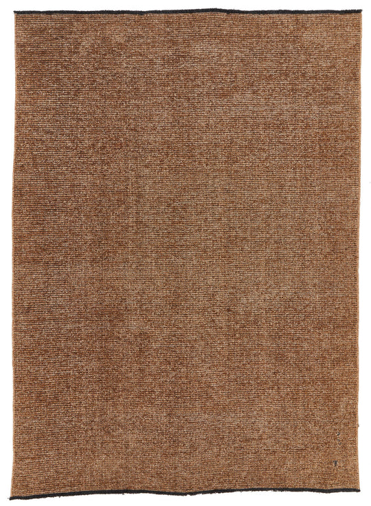 6x9 Light Brown and Brown Modern Contemporary Rug
