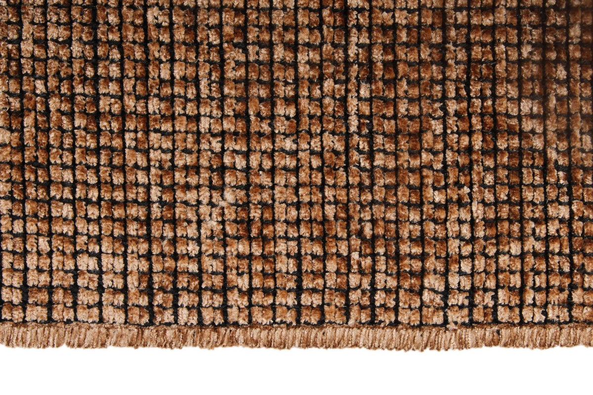 6x9 Light Brown and Brown Modern Contemporary Rug