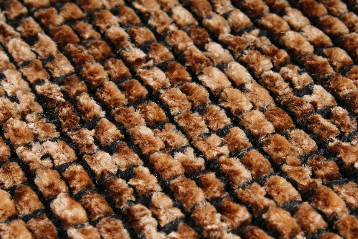 6x9 Light Brown and Brown Modern Contemporary Rug