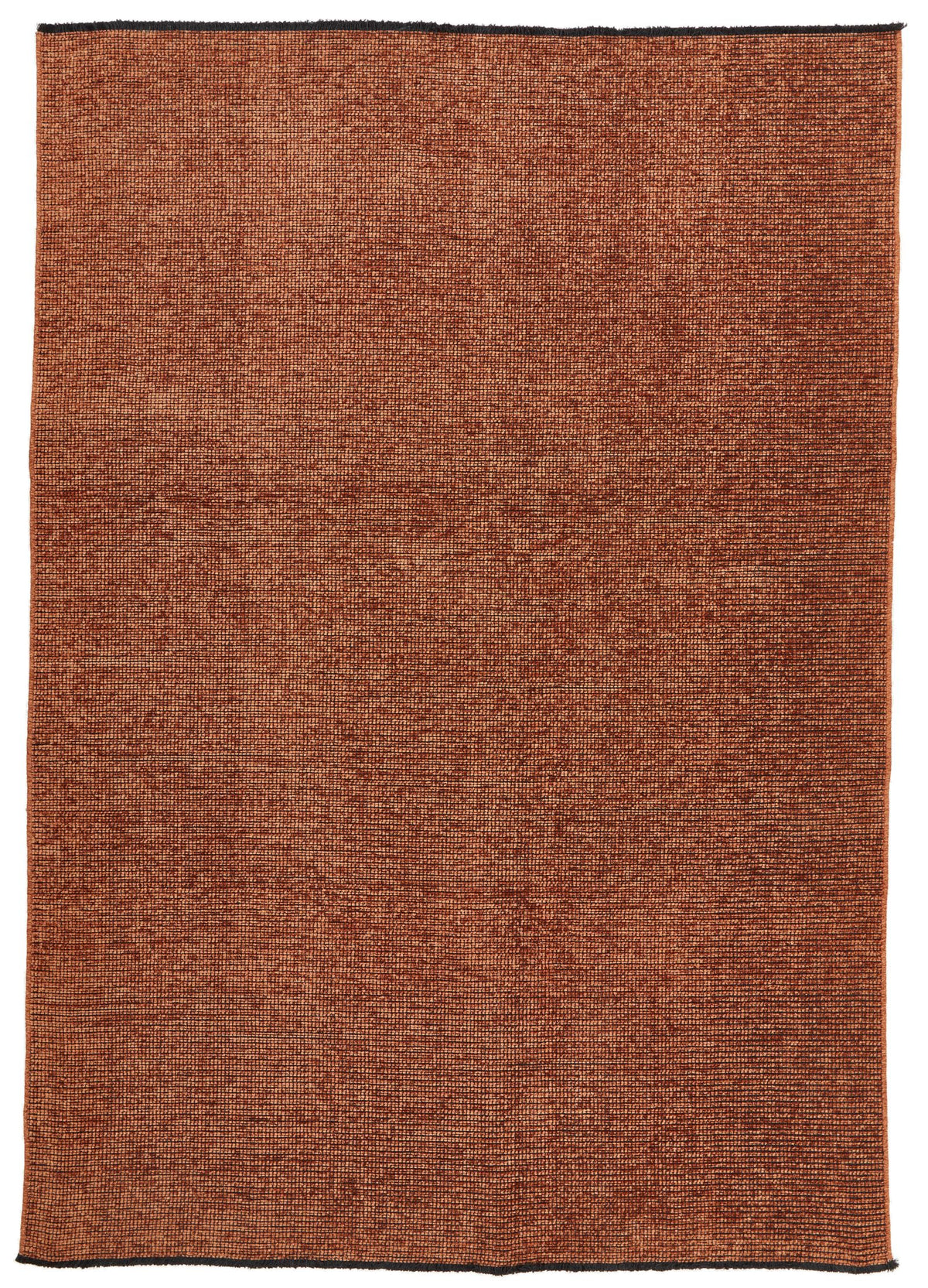 6x9 Dark Rust and Rust Modern Contemporary Rug