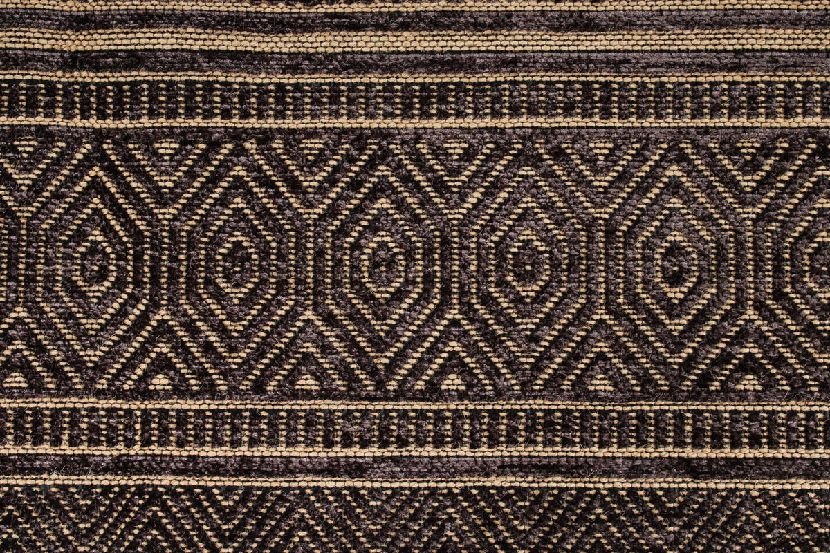 7x9 Black and Beige Modern Contemporary Rug