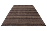 7x9 Black and Beige Modern Contemporary Rug