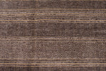 7x9 Light Brown and Brown Modern Contemporary Rug