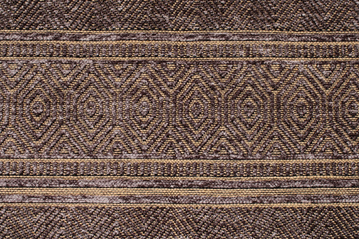 7x9 Light Brown and Brown Modern Contemporary Rug